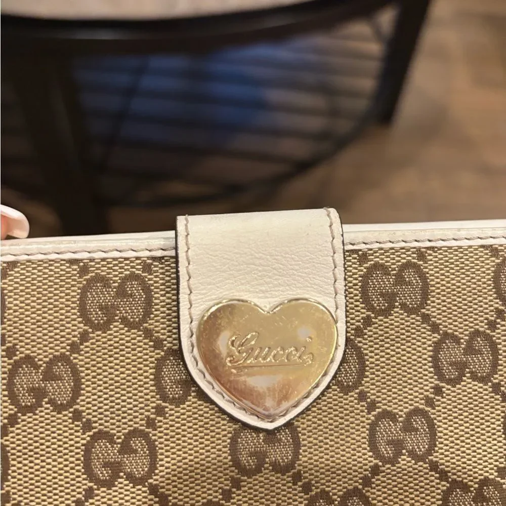 Gucci Tan and Brown GG Pattern Continental Wallet - Picture 3 of 6